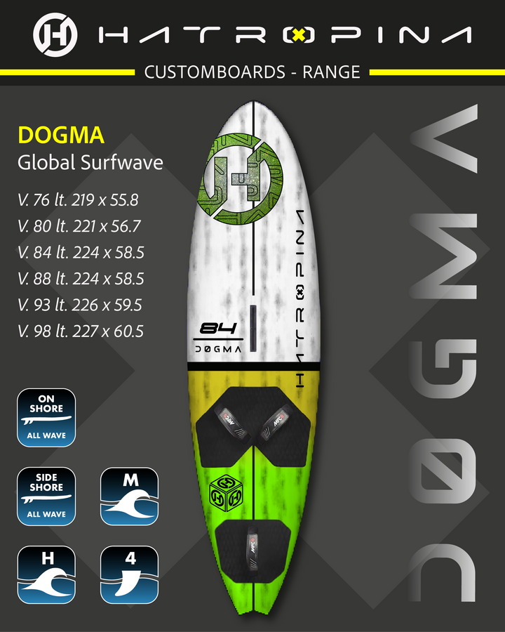 Tabla Hatropina Custom Board - DOGMA QUAD WAVE 82 LT