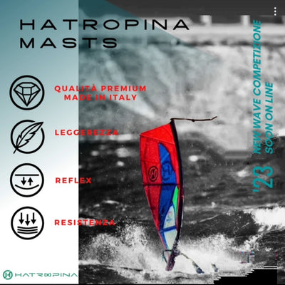 Albero Hatropina COMPETIZIONE - WAVE -Mast RDM 100% Carbonio 400cm